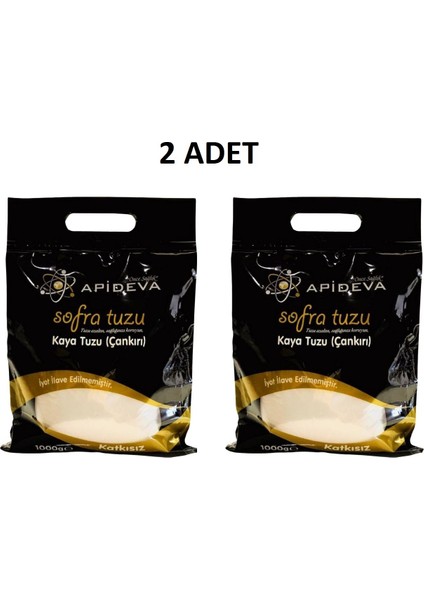 Kaya Tuzu, Sofra Tuzu 1kgx 2 Adet,gimdes Helal Sertifikalı