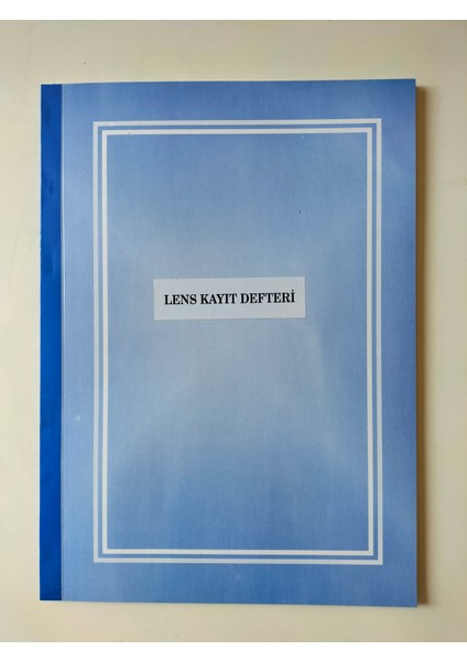 Lens Kayıt Defteri 100 Sayfa