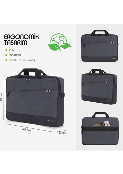 MCE-1101 15.6" Unıcıty Eco Notebook Çantası Siyah