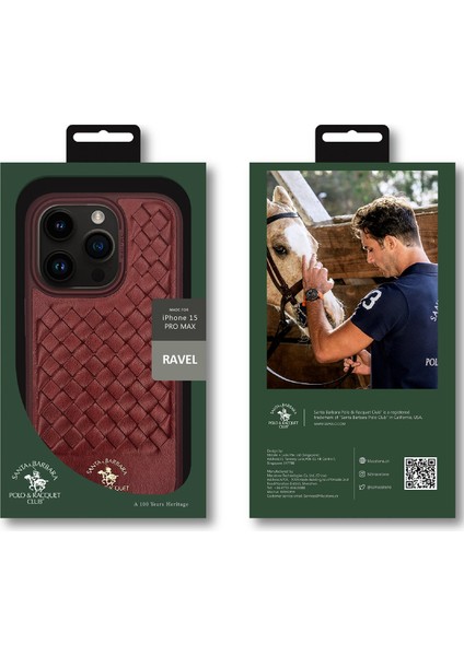 Santa Barbara Polo & Racquet Club Apple iPhone 15 Uyumlu Kılıf Pu Deri Business Kare Desen Ravel Kapak indirimleri