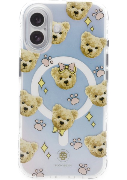 Zuck Bear Zuckbear Apple iPhone 16 Uyumlu Darnell Frosted Laser Magsafe Kapak