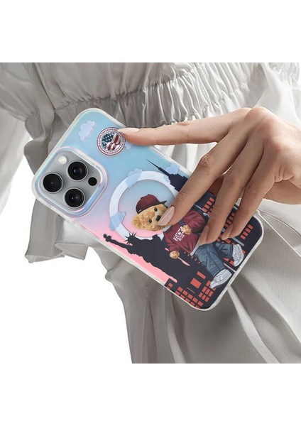 Zuckbear Apple iPhone 16 Uyumlu Darnell Frosted Laser Magsafe Kapak fırsatları