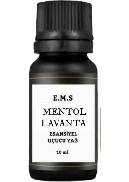 Mentol & Lavanta Esansı Esansiyel Uçucu Yağ Buhurdanlık Kokusu Esansı Difüzör Ortam Kokusu 10 ml