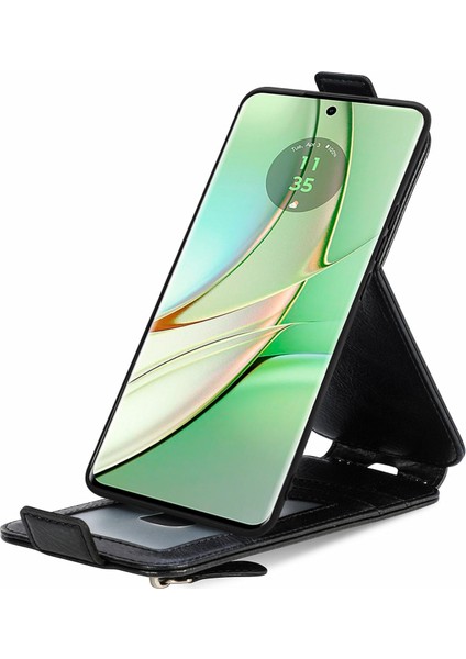 Motorola Edge 2024 Siyah Için Fermuarlı Cüzdan Kılıf (Yurt Dışından) modelleri