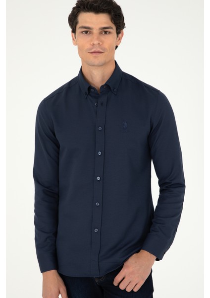Erkek Lacivert Gömlek Basic 50293427-VR033 modelleri