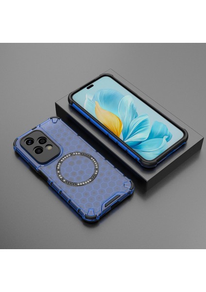 Honor 200 Lite Global Blue Için Petek Manyetik Halkalı Telefon Kılıfı (Yurt Dışından) fiyatları