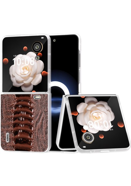 Abe Weilai'nin Honor Magic V Flip Coffee Telefon Kılıfı (Yurt Dışından)