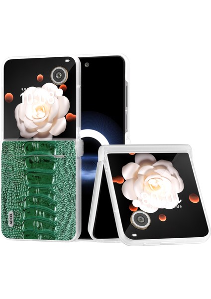 Abe 3'ü 1 Arada Weilai'nin Honor Magic V Flip Yeşil Telefon Kılıfı (Yurt Dışından)