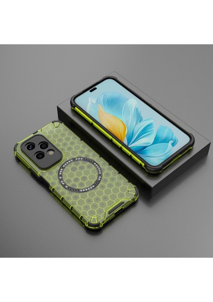Honor 200 Lite Global Green Için Petek Manyetik Halkalı Telefon Kılıfı (Yurt Dışından) fiyatları