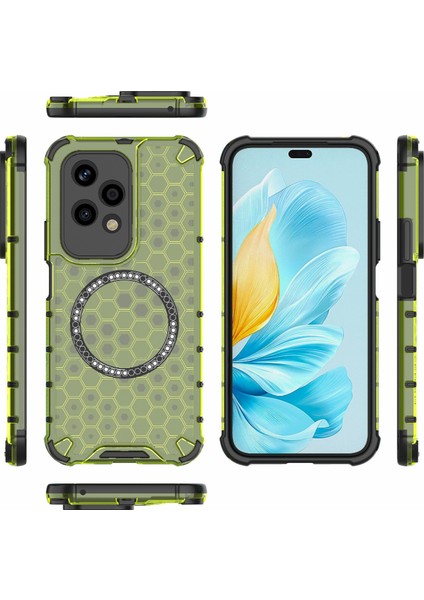 Honor 200 Lite Global Green Için Petek Manyetik Halkalı Telefon Kılıfı (Yurt Dışından) modelleri