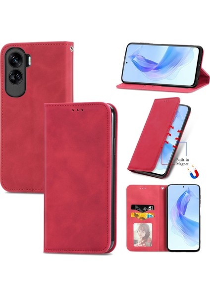 Honor 90 Lite Kırmızı Için Skin Fe Iş Kılıfı (Yurt Dışından)
