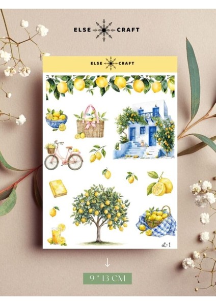 Else Craft Limon Sticker - L-1 - Ajanda Planlayıcı Bullet Journal Için Uygundur