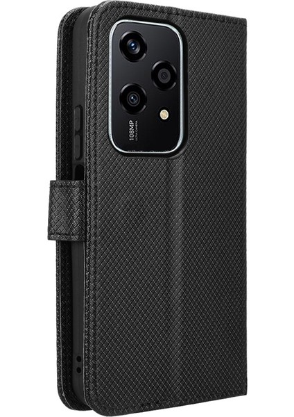 Honor 200 Lite Global Siyah Için Pu Telefon Kılıfı (Yurt Dışından) modelleri