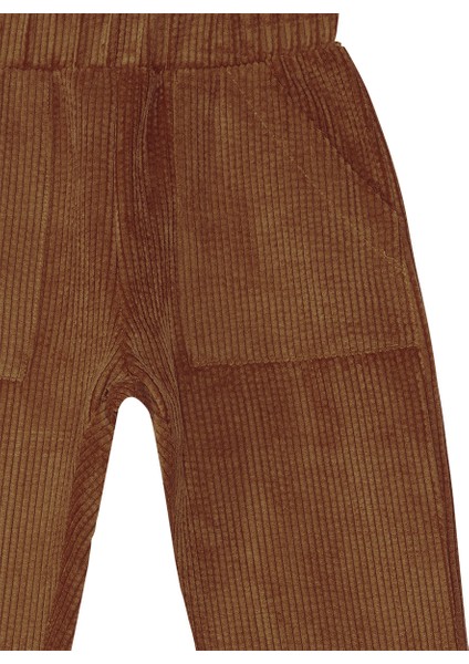 Fitilli Kadife Hardal Erkek Çocuk Pantolon indirimleri