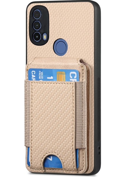 Motorola Moto E20 / E30 Haki Için Karbon Fiber Standlı Kılıf (Yurt Dışından) modelleri