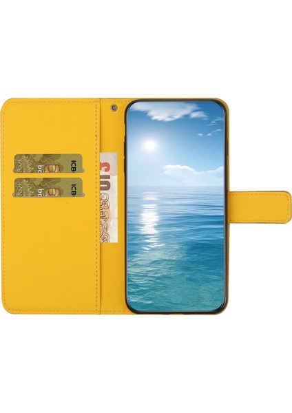 Motorola Moto S30 Pro Sarı Için Etnik Stil Pu Kılıf (Yurt Dışından) modelleri