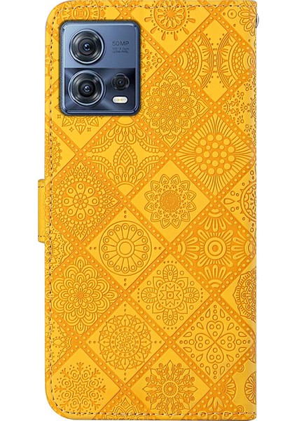 Motorola Moto S30 Pro Sarı Için Etnik Stil Pu Kılıf (Yurt Dışından) fırsatları