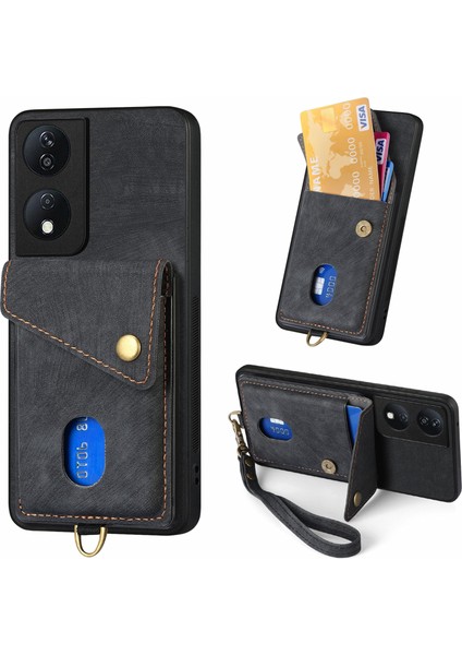 Onur X7B Siyah Için Retro Kart Walle Telefon Kılıfı (Yurt Dışından)