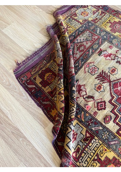 122X218 cm Boho Stili El Dokuma Antik Geleneksel Uşak Yün Halı fiyatları