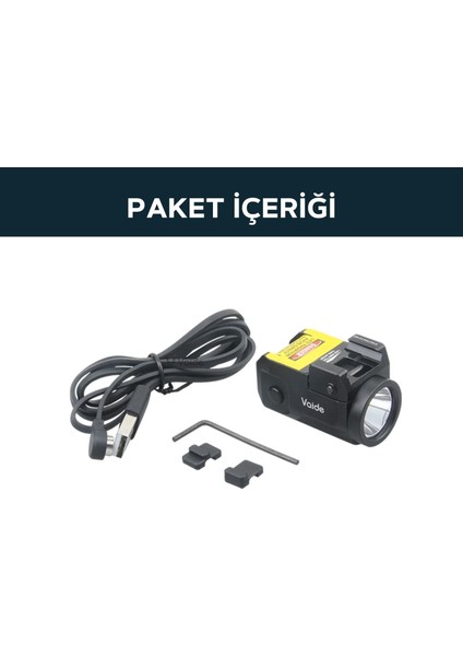 Vaide Scrapper Taktik Subcompact Tabanca Flashlight