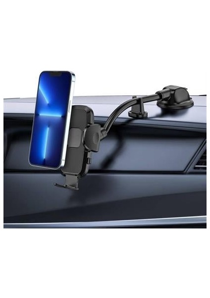 ® Ayarlanabilir Vakum Kilitli Cam ve Torpidoya Takılabilen Telefon Tutucu