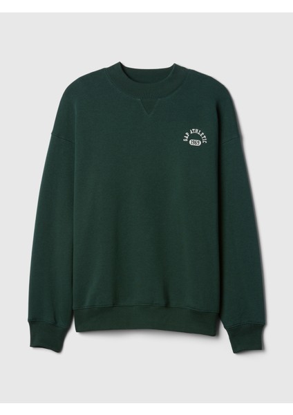 Kadın Yeşil Gap Logo Bisiklet Yaka Sweatshirt