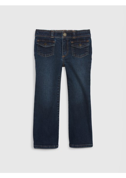 Kız Bebek Lacivert '70S Flare Jean Pantolon