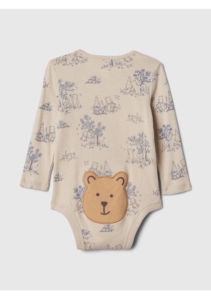 Bebek Bej Brannan Bear Grafikli Bodysuit