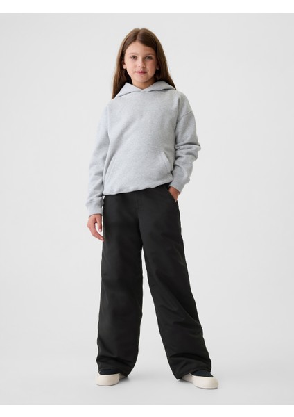 Erkek Çocuk Siyah Cozy Fleece Astarlı Kar Pantolonu modelleri