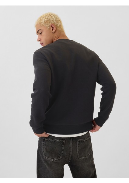 Erkek Siyah Gap Logo Fleece Sweatshirt fırsatları