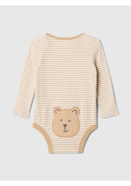 Bebek Kahverengi Brannan Bear Grafikli Bodysuit