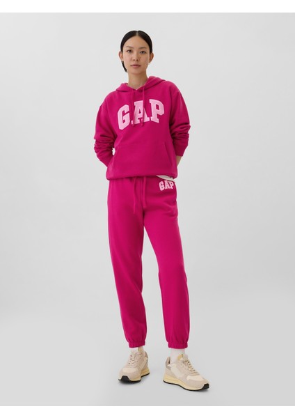 Kadın Pembe Gap Logo Fleece Jogger Eşofman Altı