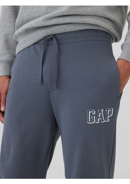Erkek Mavi Gap Logo Fransız Havlu Kumaş Jogger Eşofman Altı modelleri