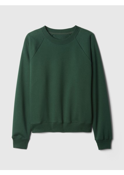 Kadın Yeşil Vintage Soft Raglan Sweatshirt