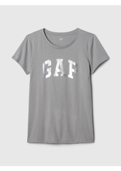 Kadın Gri Gap Logo T-Shirt