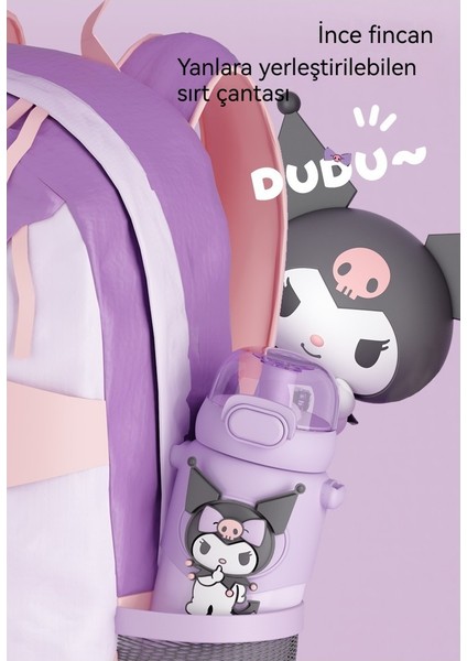 Sanrio Çocuk Sevimli Termos Bardak Kuromi Saman Su Bardağı (Yurt Dışından) fırsatları