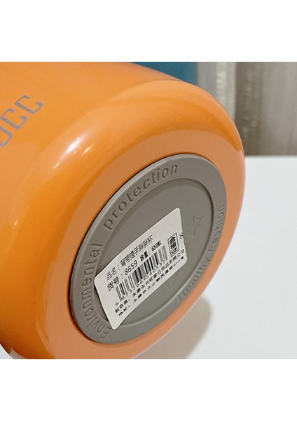 650ML Sevimli Desenli Sızdırmaz Su Matarası - Gri (Yurt Dışından)