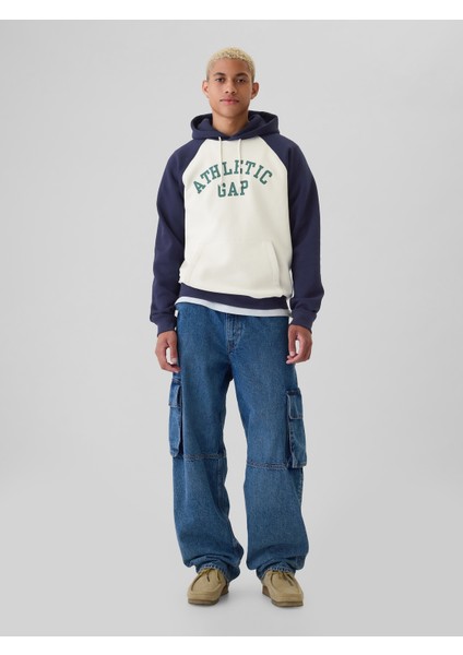 Erkek Lacivert Gap Logo Athletic Sweatshirt fırsatları