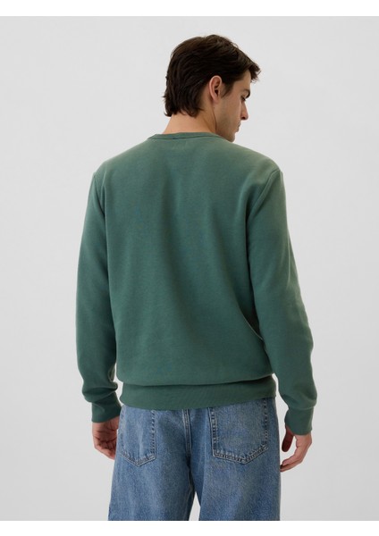 Erkek Yeşil Gap Logo Fleece Sweatshirt fırsatları