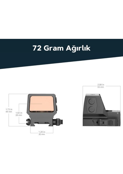 Frenzy Plus 1X22X32 Qd Red Dot Reflexvisier Nişangah Scrd-65