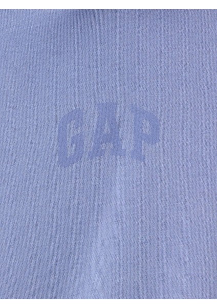 Kadın Mavi Vintage Soft Crop Sweatshirt modelleri