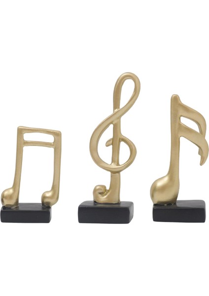 3 I Müzik Notası Heykelleri Altın Için Sanatları (Yurt Dışından)