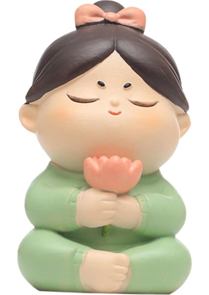 Reçine Figürinler Heykel Koleksiyonluk Orta Parçası Kız Heykeli Çiçekli (Yurt Dışından) modelleri