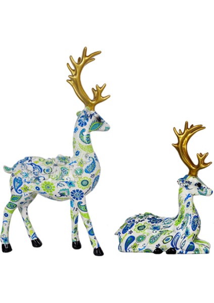 2 Ren Ği Heykelleri Modern Parti Festivali Dolap Mavi (Yurt Dışından)