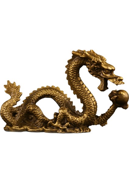 Pirinç Heykelcik Eve Taşınma Sanatı Ev Dekoru Masaüstü Ofis Ejderha Dövmesi S (Yurt Dışından) modelleri