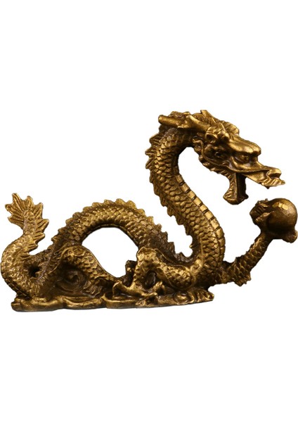 Pirinç Heykelcik Eve Taşınma Sanatı Ev Dekoru Masaüstü Ofis Ejderha Dövmesi S (Yurt Dışından) indirimleri