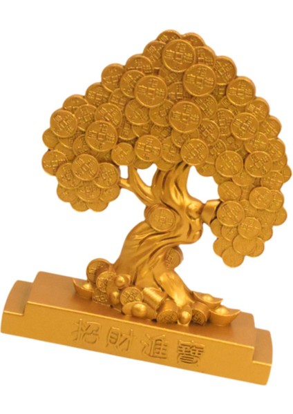 Feng Shui Heykeli Iyi Şans Heykeli Oturma Odası Yeni Yıl Zenginlik Heykelciği Dikdörtgen Tabanlı Ağaç (Yurt Dışından) fırsatları