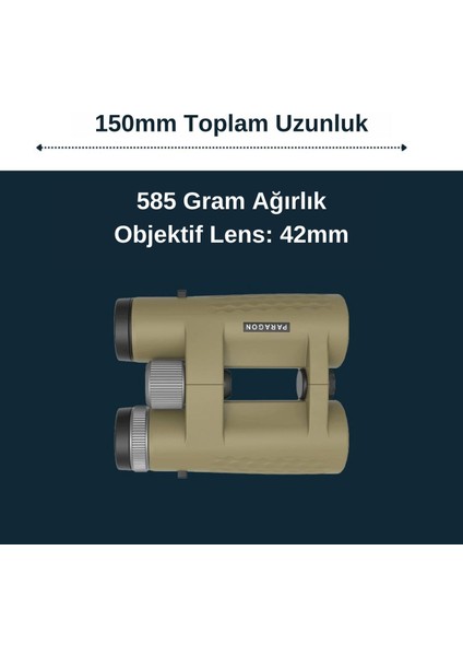Paragon 8X42 Hd Çöl Rengı IP67 El Dürbünü Scbo-12
