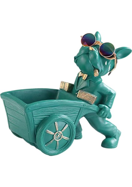 Heykeli Depolama Tepsisi Telefon Ş Tepsisi Masaüstü Giriş Oturma Odası Yeşil (Yurt Dışından) fırsatları