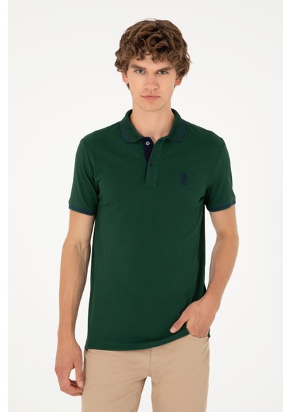 Erkek Koyu Yeşil Tişört Basic 50284631-VR079 modelleri